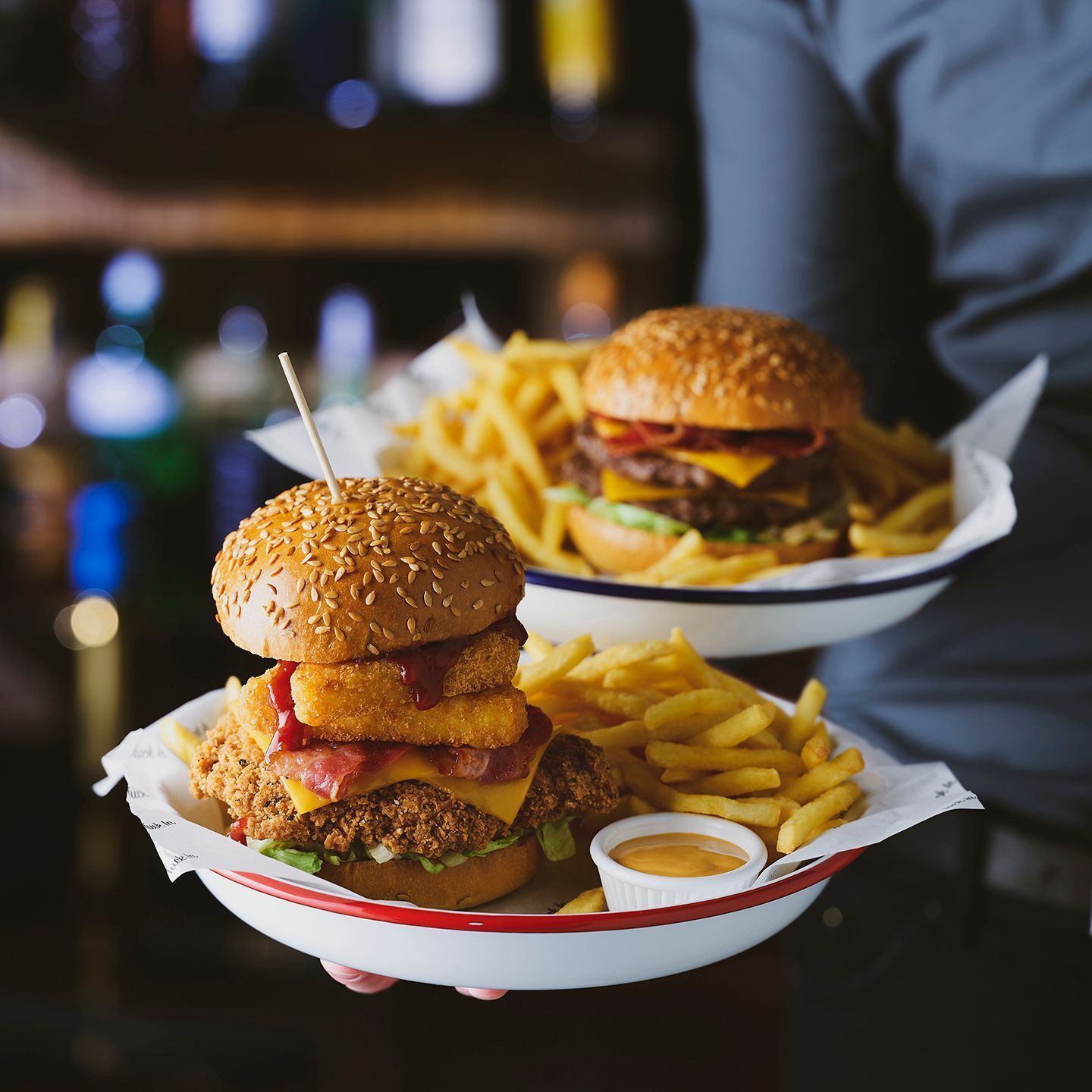 Delicious pub burgers for less